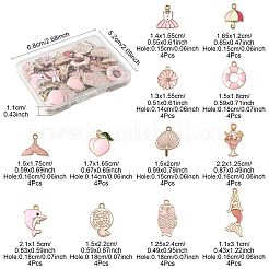 48Pcs 12 Styles Alloy Enamel Pendants&nbsp;ENAM-FS0003-50