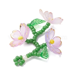Acrylic Flower Pendants&nbsp;PALLOY-TA00252-03