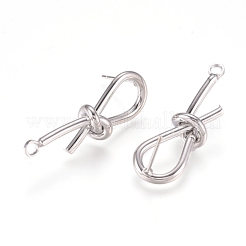 Brass Stud Earring Findings&nbsp;KK-L198-010P