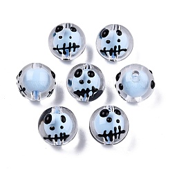 Transparent Acrylic Enamel Beads&nbsp;TACR-G040-01S