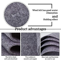 Non Woven Fabric Embroidery Needle Felt for DIY Crafts&nbsp;DIY-WH0156-92A