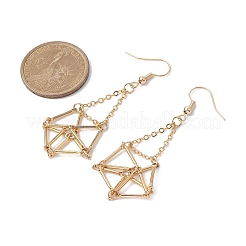 Brass Erring Hooks with Tray&nbsp;EJEW-JE05394-01