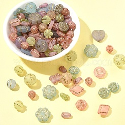 100G Plating Acrylic Beads&nbsp;OACR-FS0002-02