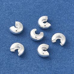 Brass Crimp Bead Cover&nbsp;X-KK-K383-07E-S