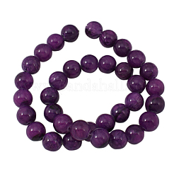 Natural Yellow Jade Beads Strands&nbsp;JBR8mm-11