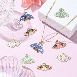 30Pcs 5 Styles Alloy Enamel Pendants&nbsp;ENAM-CJ0005-34