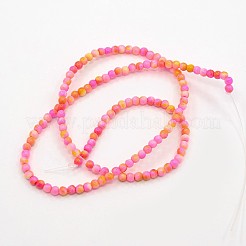 Synthetic Ocean White Jade Beads Strands&nbsp;G-L019-3mm-02