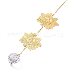 Faceted Glass Sun Catcher Pendant Decorations&nbsp;LS-AJEW-A037-07G