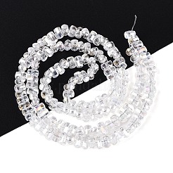 Electroplate Transparent Glass Beads Strands&nbsp;EGLA-N022-09A-B11
