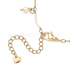 Natural Cultured Freshwater Pearl Charm Bracelets&nbsp;BJEW-JB13586