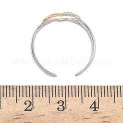 304 Stainless Steel Cuff Open Rings&nbsp;RJEW-Z121-02GP-04