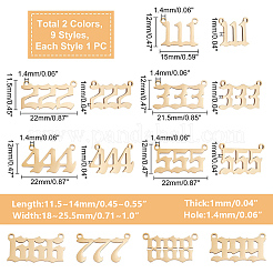 2 Bags 2 Colors 201 Stainless Steel Pendants Set&nbsp;STAS-UN0031-61