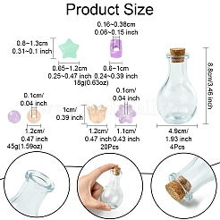 Luminous Acrylic Beads Wish Bottle DIY Making Kits&nbsp;DIY-FS0007-58