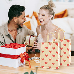 10Pcs Valentine's Day Paper Bags&nbsp;CARB-TADJ0001-01C