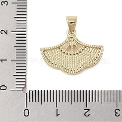 Brass Micro Pave Cubic Zirconia Pendants&nbsp;KK-I712-42G