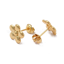 Rack Plating Brass Flower Stud Earrings for Women&nbsp;EJEW-P221-27G