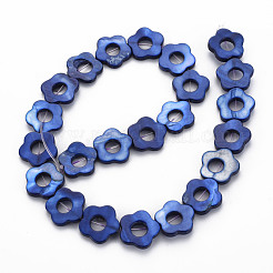 Freshwater Shell Beads Frames Strands&nbsp;SHEL-T009-14D