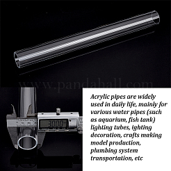 Transparent Acrylic Pipe Rigid Round Tube&nbsp;AJEW-WH0596-115B