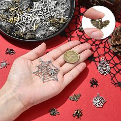 40Pcs 4 Colors Halloween Themed Alloy Pendants&nbsp;FIND-YW0006-35