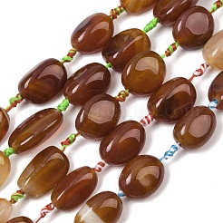 Natural Red Agate Beads Strands&nbsp;G-C258-07