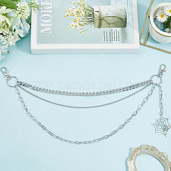 Halloween Theme Alloy Multilayer Chain Belts for Pants&nbsp;AJEW-WH20018-132