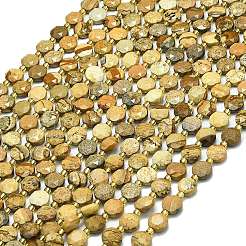 Natural Picture Jasper Beads Strands&nbsp;G-C116-A67-02