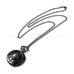 Alloy Glass Pendant Pocket Necklace&nbsp;WACH-S002-03B