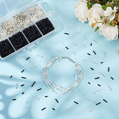 8 Styles Glass Twisted Bugle Beads&nbsp;SEED-AR0001-44