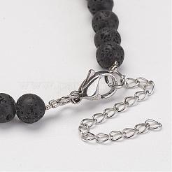 Natural Lava Rock Beads Bracelets&nbsp;BJEW-JB02799