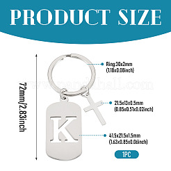 1Pc Stainless Steel Keychains&nbsp;KEYC-TADJ0001-08K