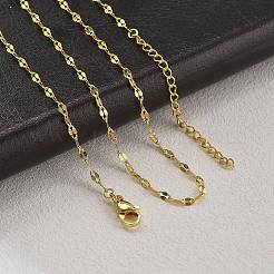 Brass Dapped Chains Necklaces for Women&nbsp;NJEW-D302-23G