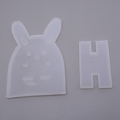 Rabbit Cellphone Holder Silicone Molds&nbsp;DIY-WH0176-14
