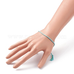 Adjustable Braided Cotton Cords Slider Bracelets Making&nbsp;BJEW-JB05743