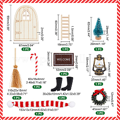 Christmas Theme Mini Display Decoration Kit&nbsp;AJEW-WH0291-32
