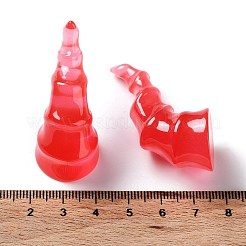 Halloween 3D Devil Horns Transparent Resin Cabochons&nbsp;LS-RESI-F051-C03