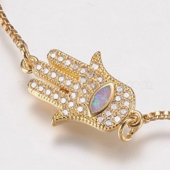 Adjustable Brass Bolo Bracelets&nbsp;BJEW-E333-01G-A