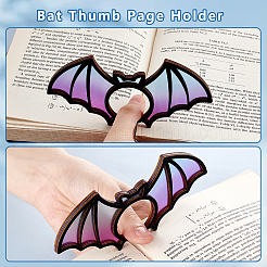 Wooden Thumb Bookmark&nbsp;AJEW-WH0270-398
