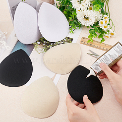 6Pcs 3 Colors EVA Cloth Teardrop Fascinator Hat Base for Millinery&nbsp;AJEW-FG0002-81
