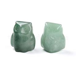 Natural Green Aventurine Owl Display Decorations&nbsp;G-N345-04D