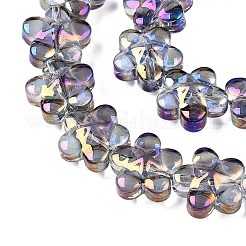Electroplate Glass Beads Strands&nbsp;EGLA-T028-02L