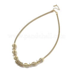 304 Stainless Steel Irregular Twisted Chain Spiral Bib Necklaces for Women&nbsp;NJEW-B127-01G-05