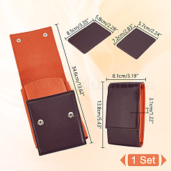 Portable PU Leather Single Watch Pouch Storage Bags&nbsp;ABAG-WH0048-20A