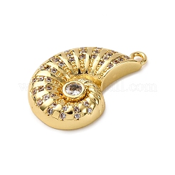 Brass Micro Pave Cubic Zirconia Pendants&nbsp;KK-C119-20A-G