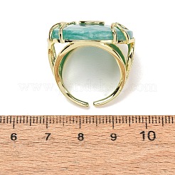 Natural Amazonite Cuff Rings&nbsp;GG-CBA5FCC-02G-06