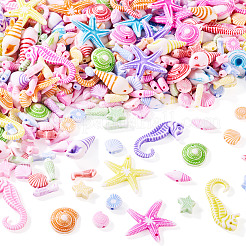 200G Craft Style Ocean Theme Acrylic Beads&nbsp;SACR-TA0001-48