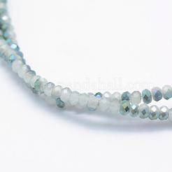 Electroplate Glass Beads Strands&nbsp;EGLA-J144-HP-C01