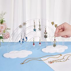 Acrylic Earring Display Stands&nbsp;EDIS-WH0029-11B