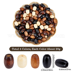 80G 4 Colors Wood Beads&nbsp;WOOD-SC0002-18