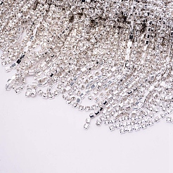 Glass Rhinestone Cup Chains&nbsp;FIND-WH0053-85B