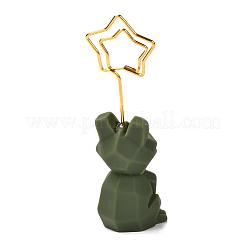 Frog Metal Name Card Holder&nbsp;AJEW-G029-03